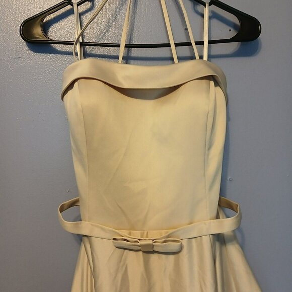 Allure Bridals Bridesmade Dress-Sand- NWT-Strapless-Size 14 - Picture 2 of 9